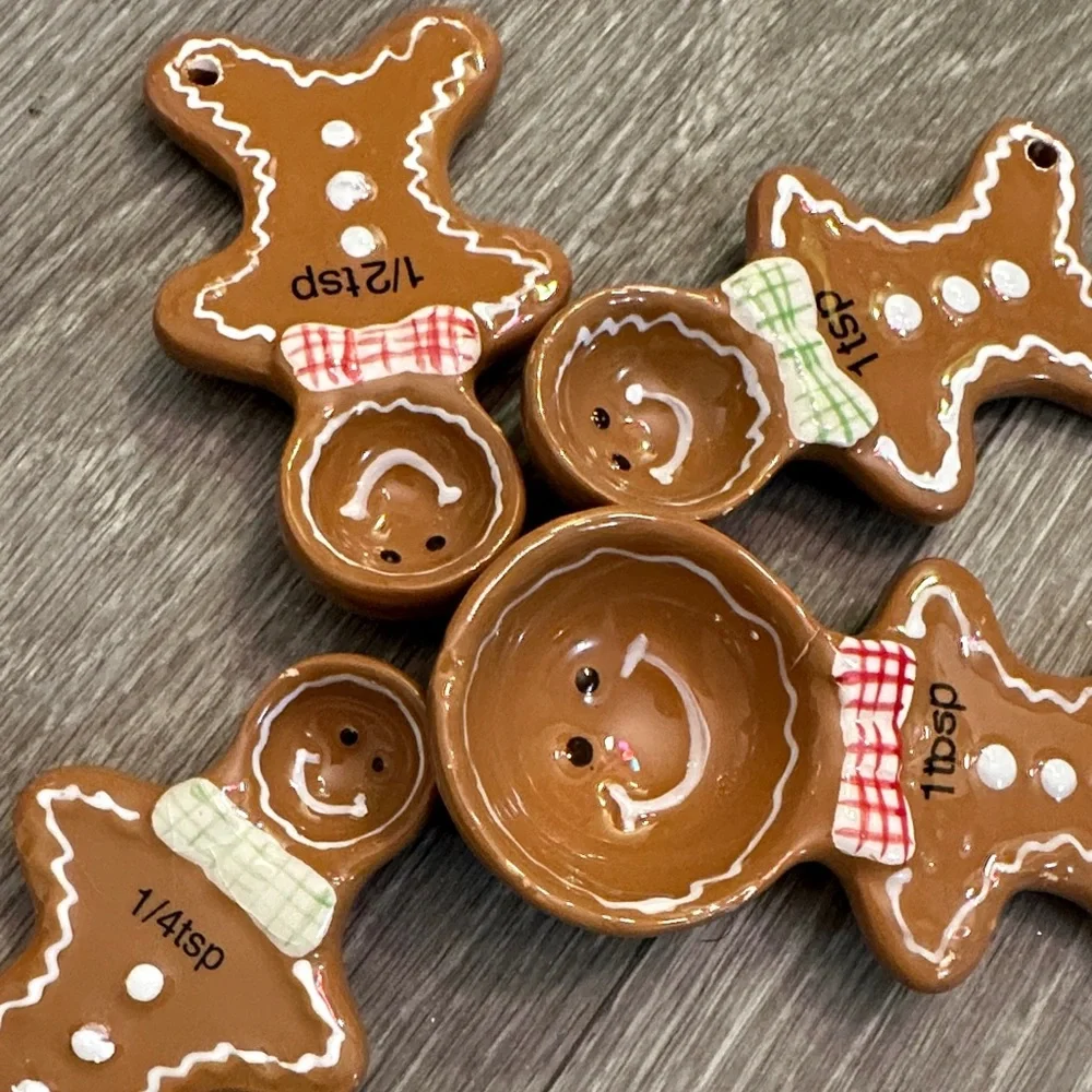 Pier 1 Holiday Penguin and Gingerbread Spoon Set